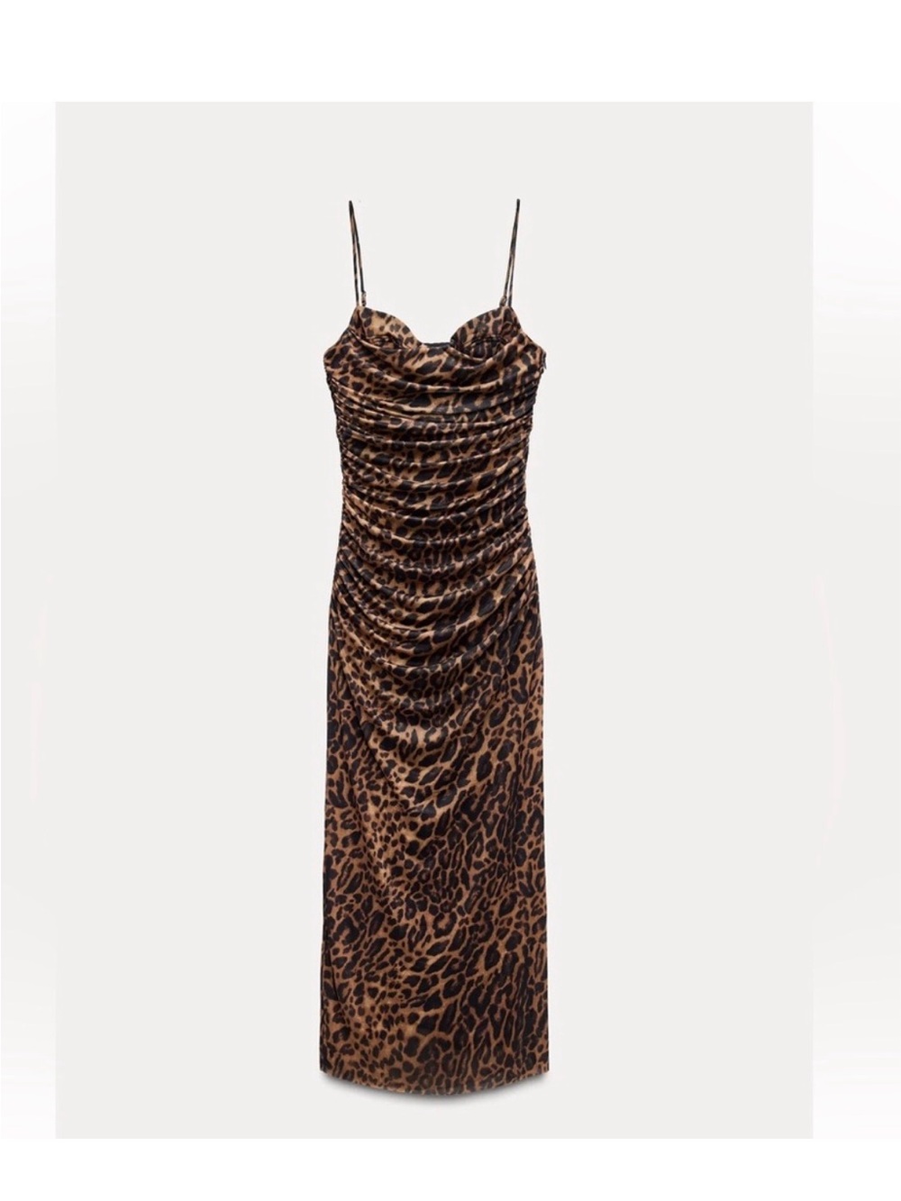 Zara Animal Print Midi Dress New with tags size L